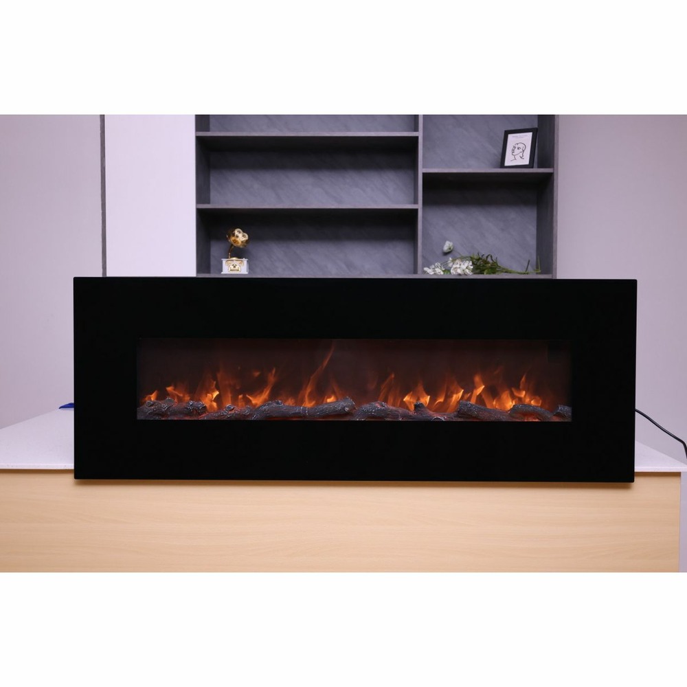 Cheminee electrique murale noire sined caminetto aprica