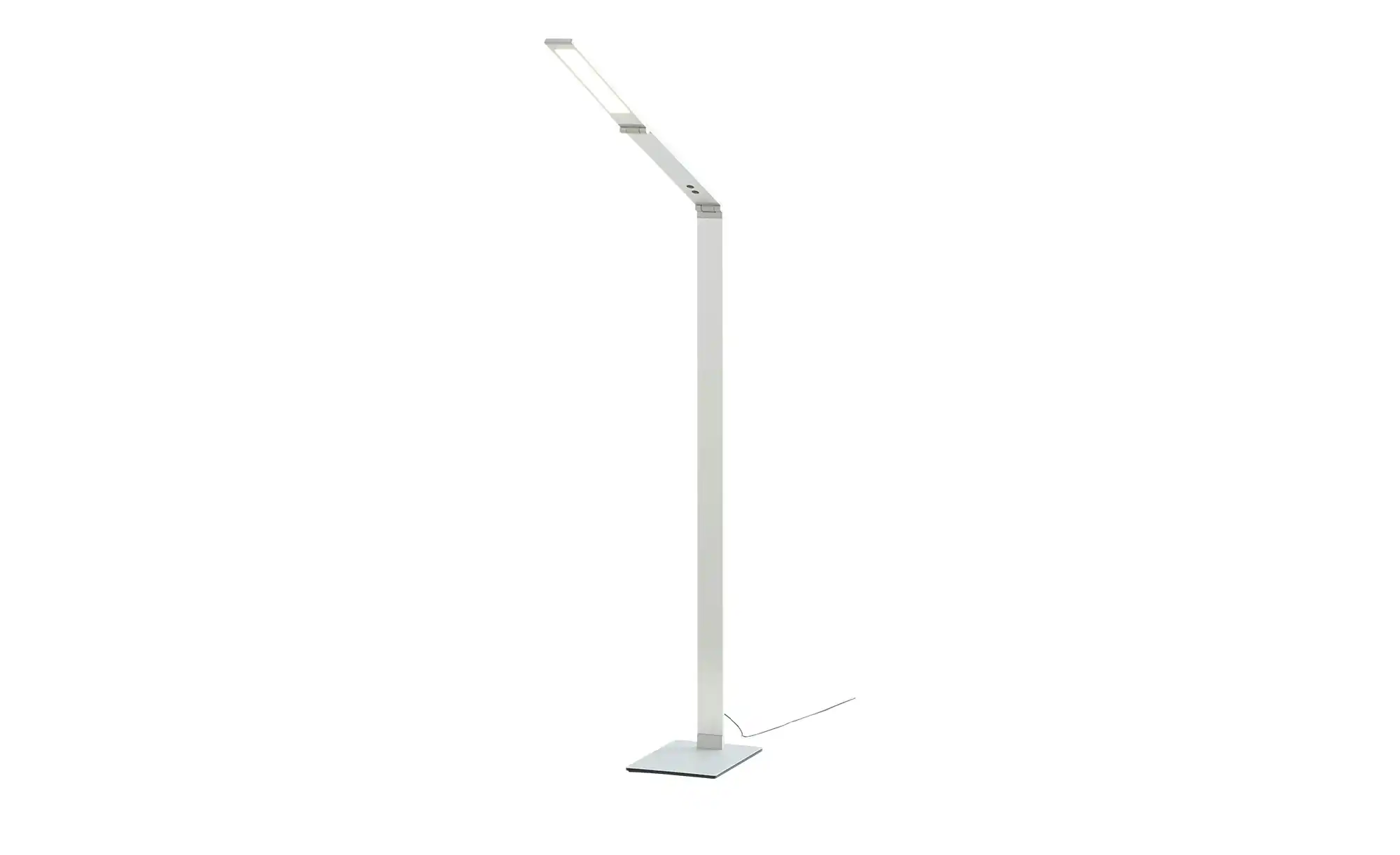 Fischer-Honsel LED-Stehleuchte, Alufarben mit Dimmer