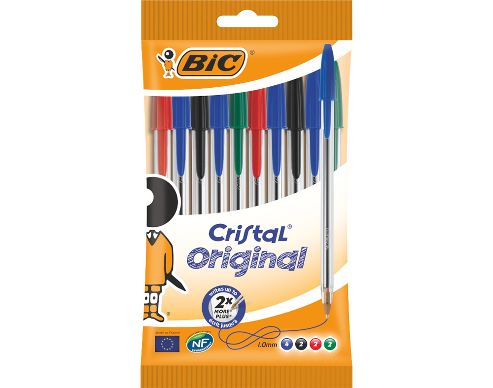 ESFEROGRÁFICA CRISTAL BIC 10 UNIDADES