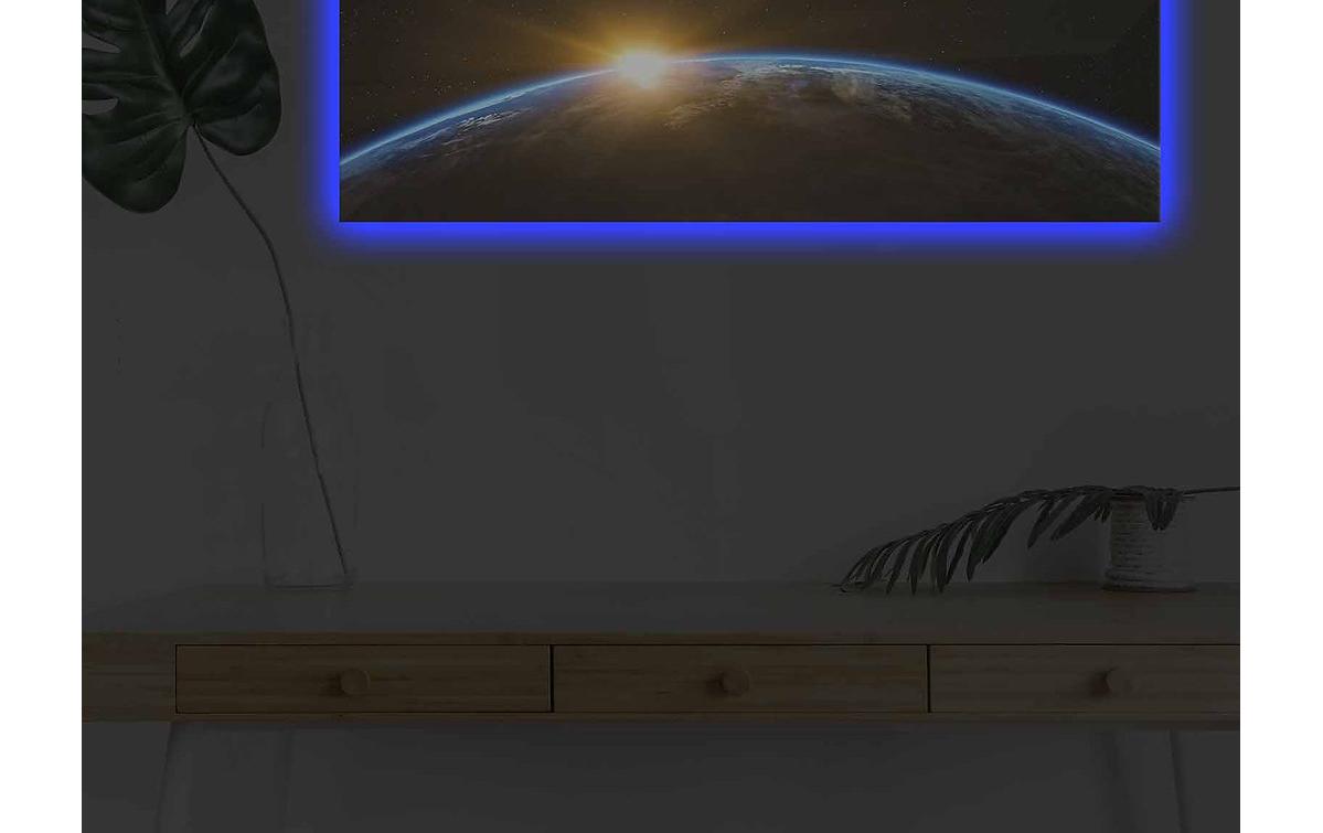 Bild World 30 x 90 cm, MDFLeinwandbild