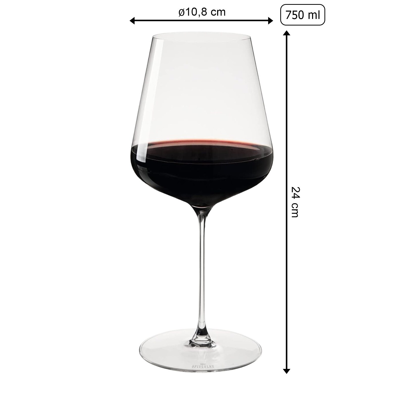 Spiegelau Bordeauxgläser + Poliertuch Definition 750 ml 2er Set