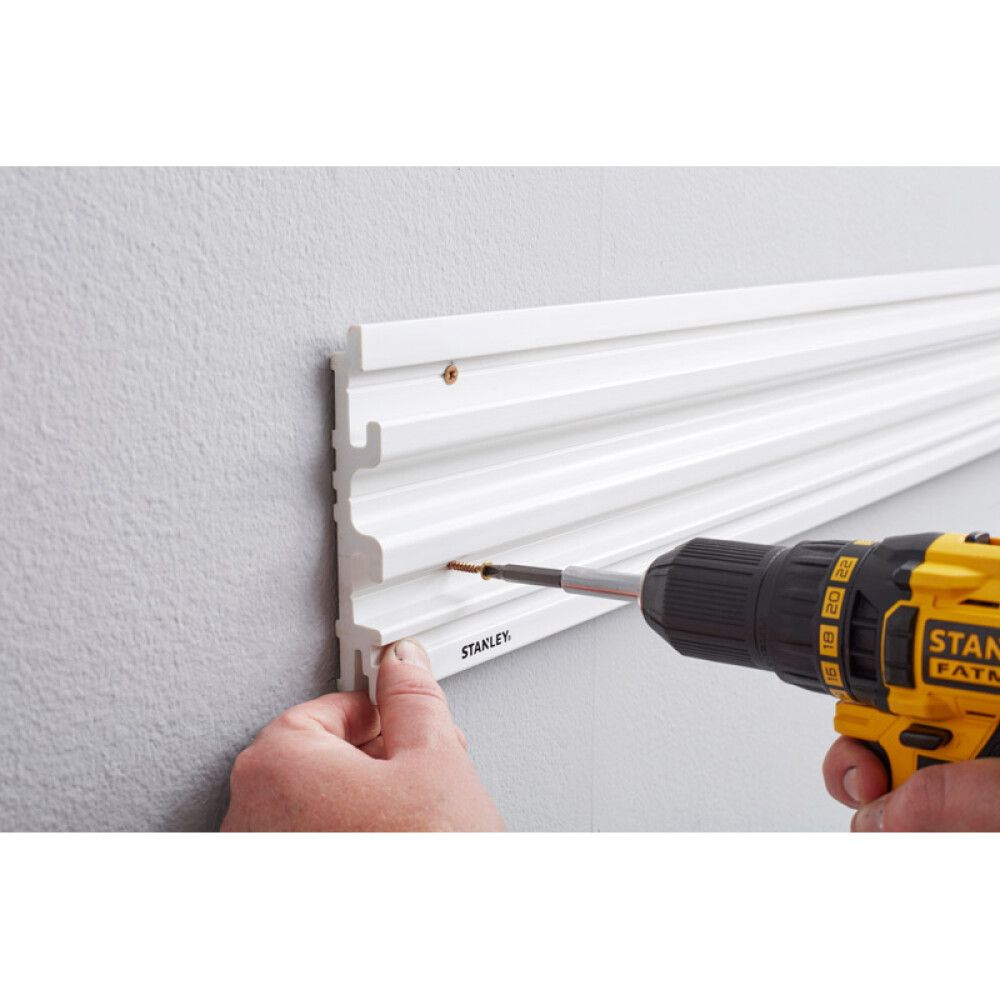 VEGGSKINNE STANLEY TRACK WALL SYSTEM 121CM