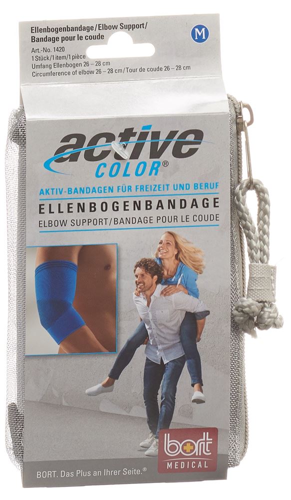 BORT ActiveColor Ellenbogenbandage L  28cm blau 1 Stk