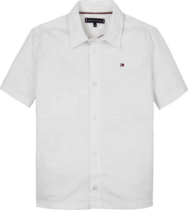 Tommy Hilfiger Kurzarmhemd »STRETCH OXFORD SHIRT SS«, mit Logostickerei