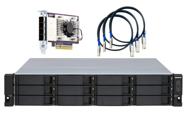 QNAP TL-R1200S-RP - Harddisk-array - 12 bays (SATA-600) - SATA 6Gb/s (ekstern) - rackversion - 2U