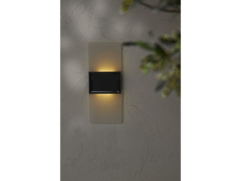 Star Trading Wandleuchte Wally Frost Warm/Kaltweiss, 2 LEDS Solar-Wandleuchte