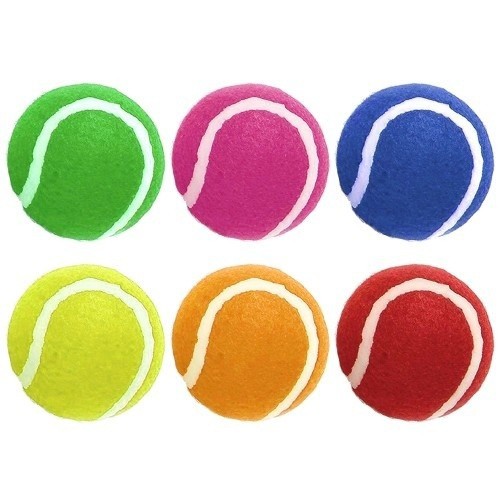 Pacote com 6 bolas de tênis para cães