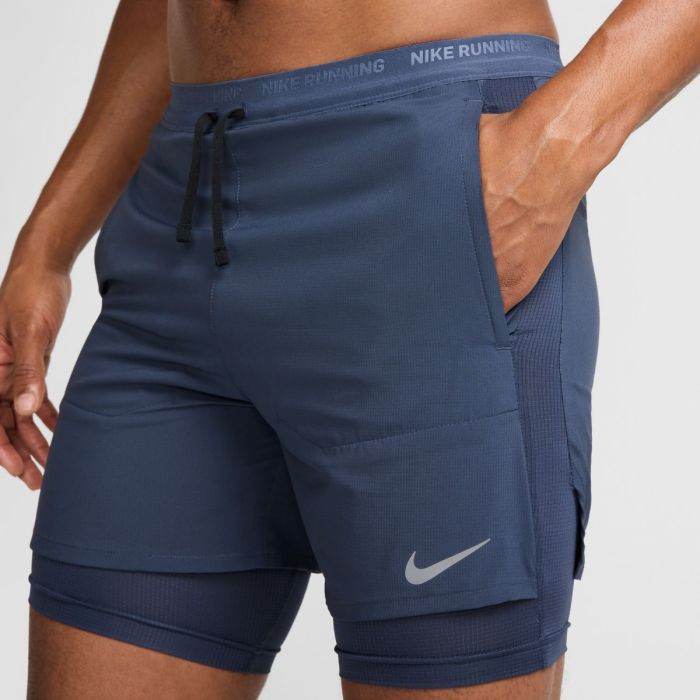 Nike Herre Shorts Dri-FIT Stride Hybrid 5 Inch Shorts Blå