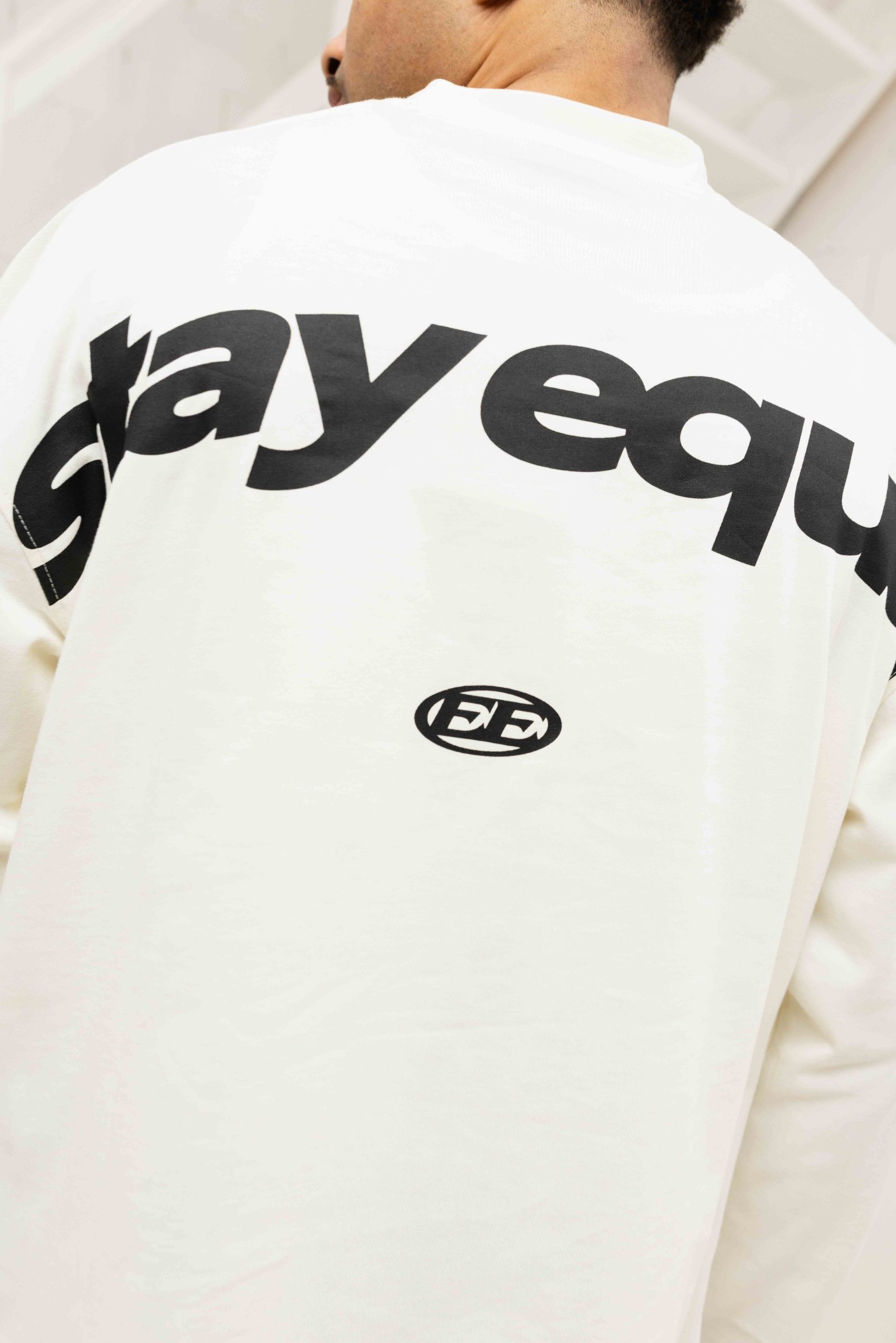 Equalité Stay Equal Longsleeve T-Shirt Heren Gebroken Wit