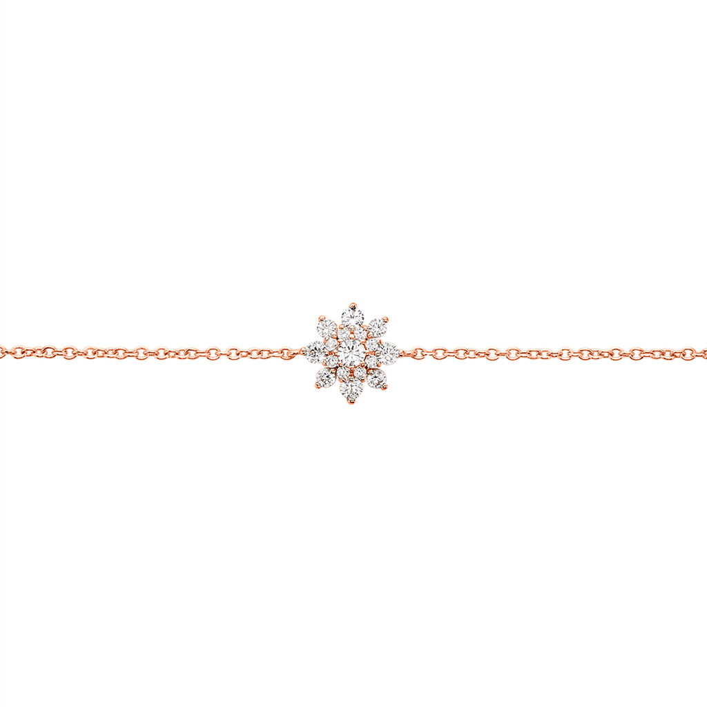 Bracelet Lorraine Argent Rose Oxyde De Zirconium