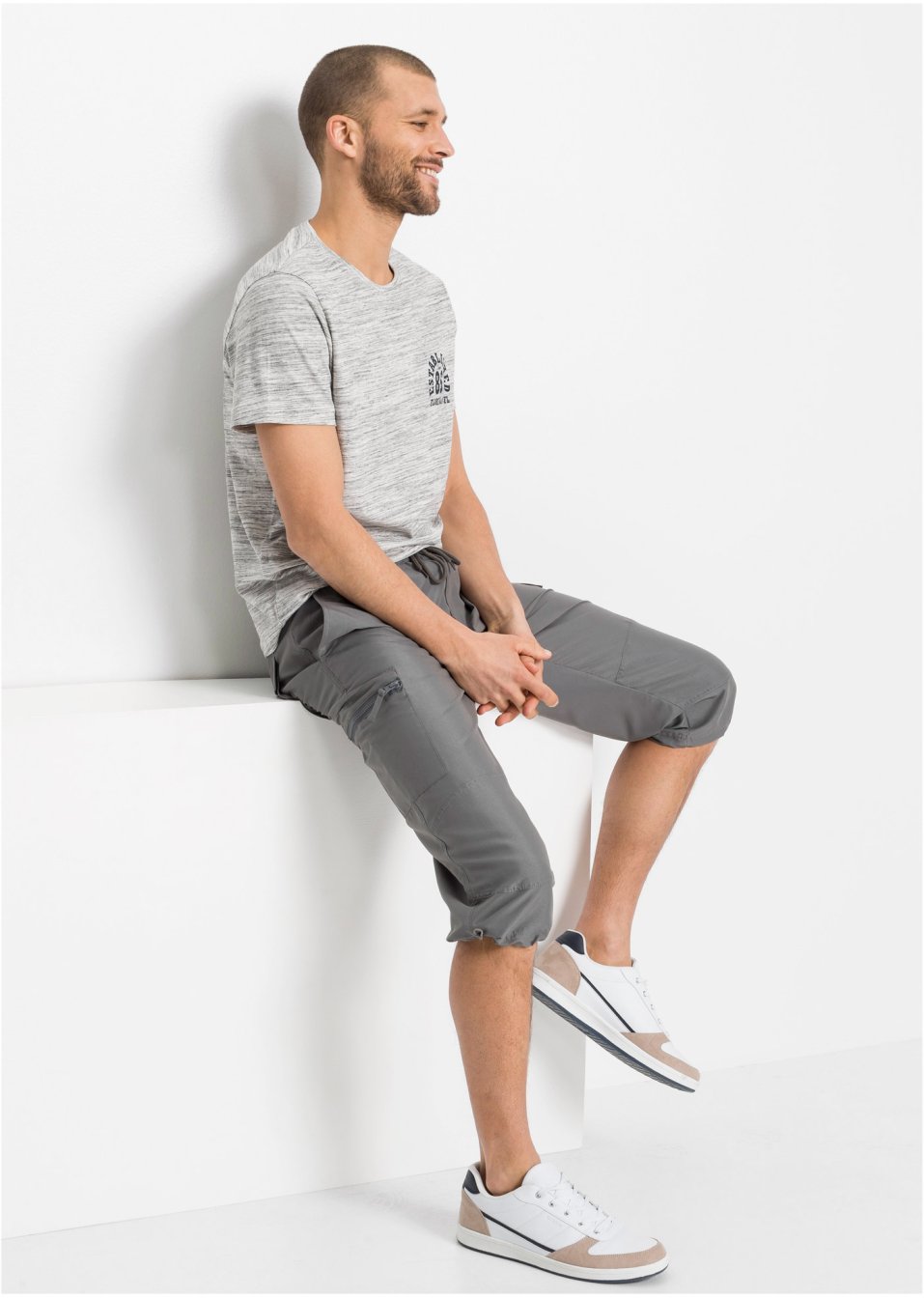 Pantalon 3/4 microfibre confort pour le ventre