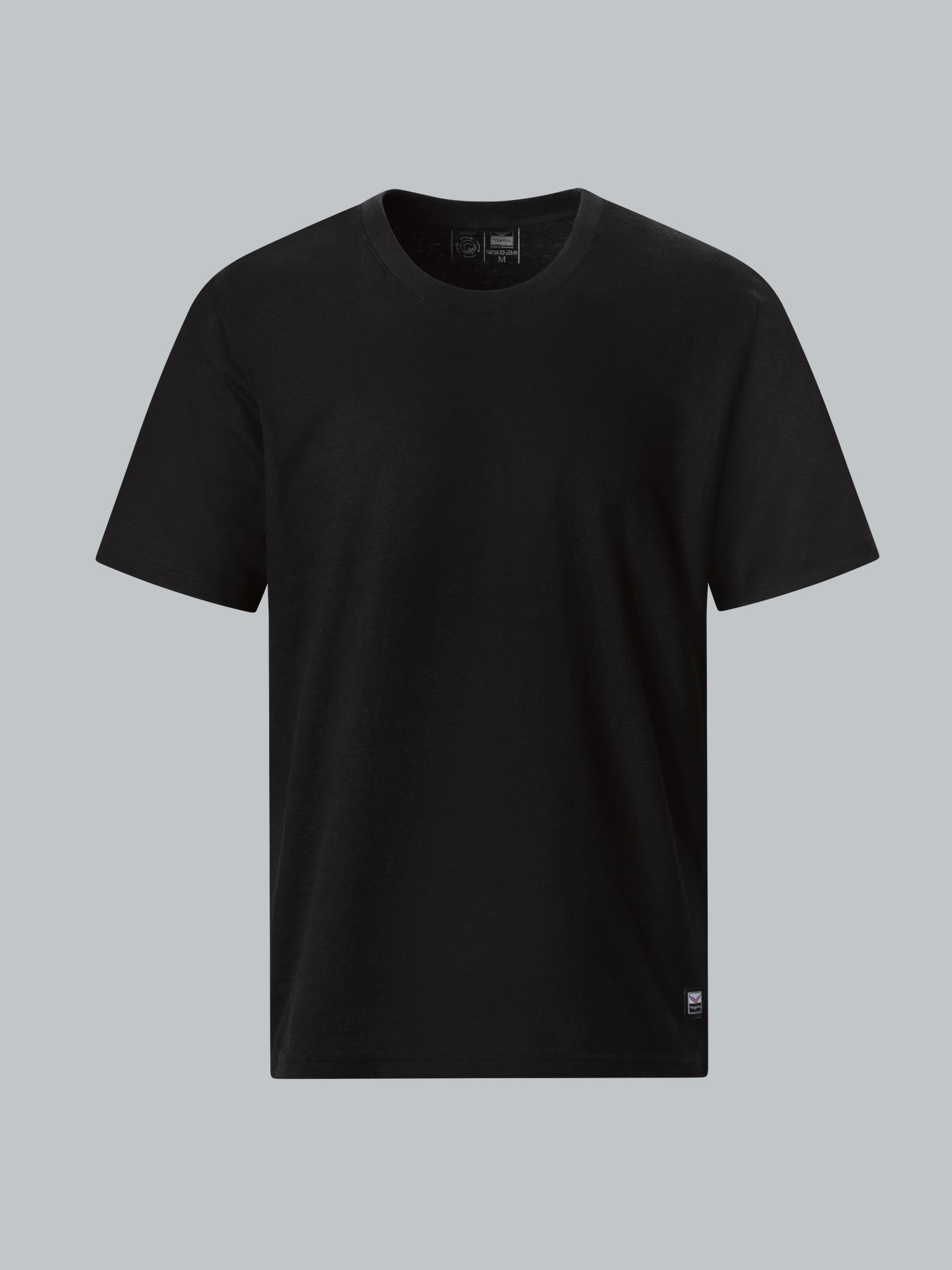 Heavy T-Shirt aus 100% recycelter Baumwolle Schwarz