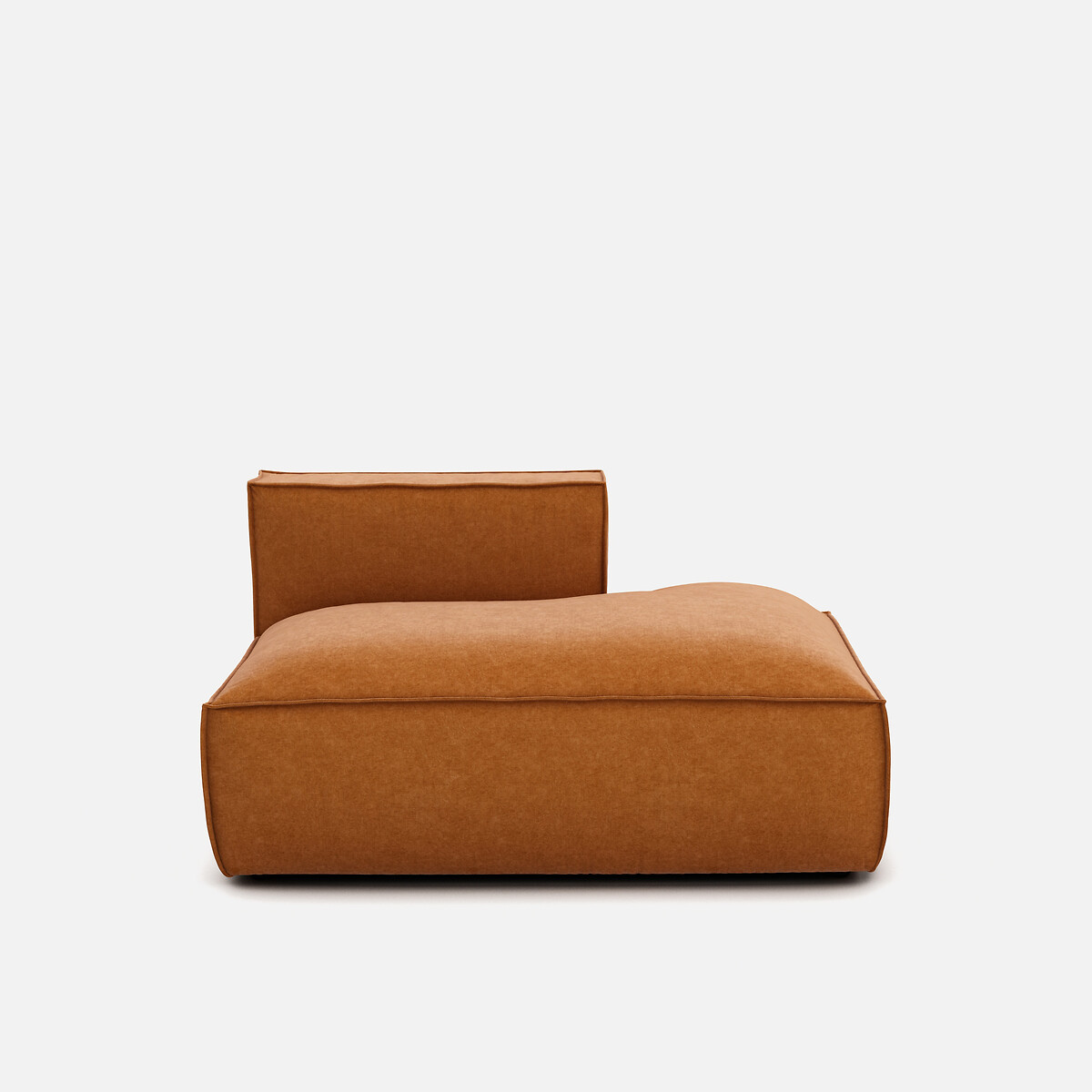 LA REDOUTE INTERIEURS<br>Sofá lounge, direito, veludo texturizado, Seven
