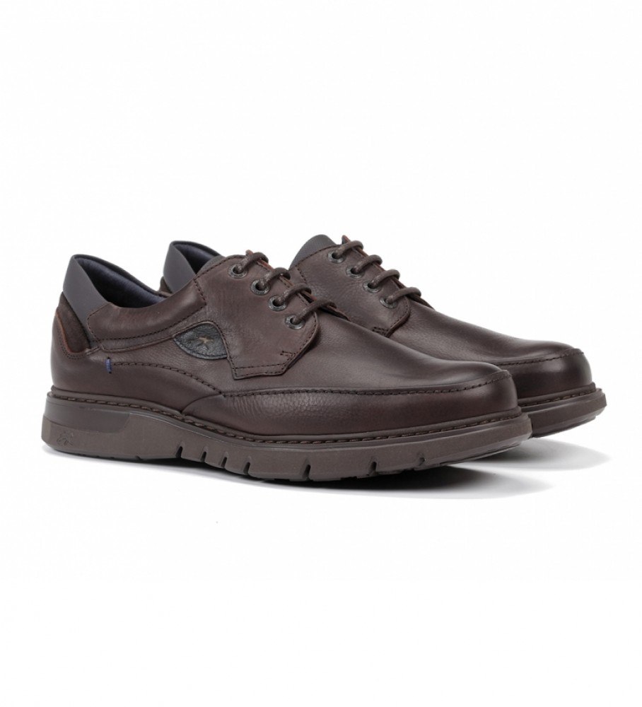 Sapatos Fluchos Celtic em couro F0248 marrom