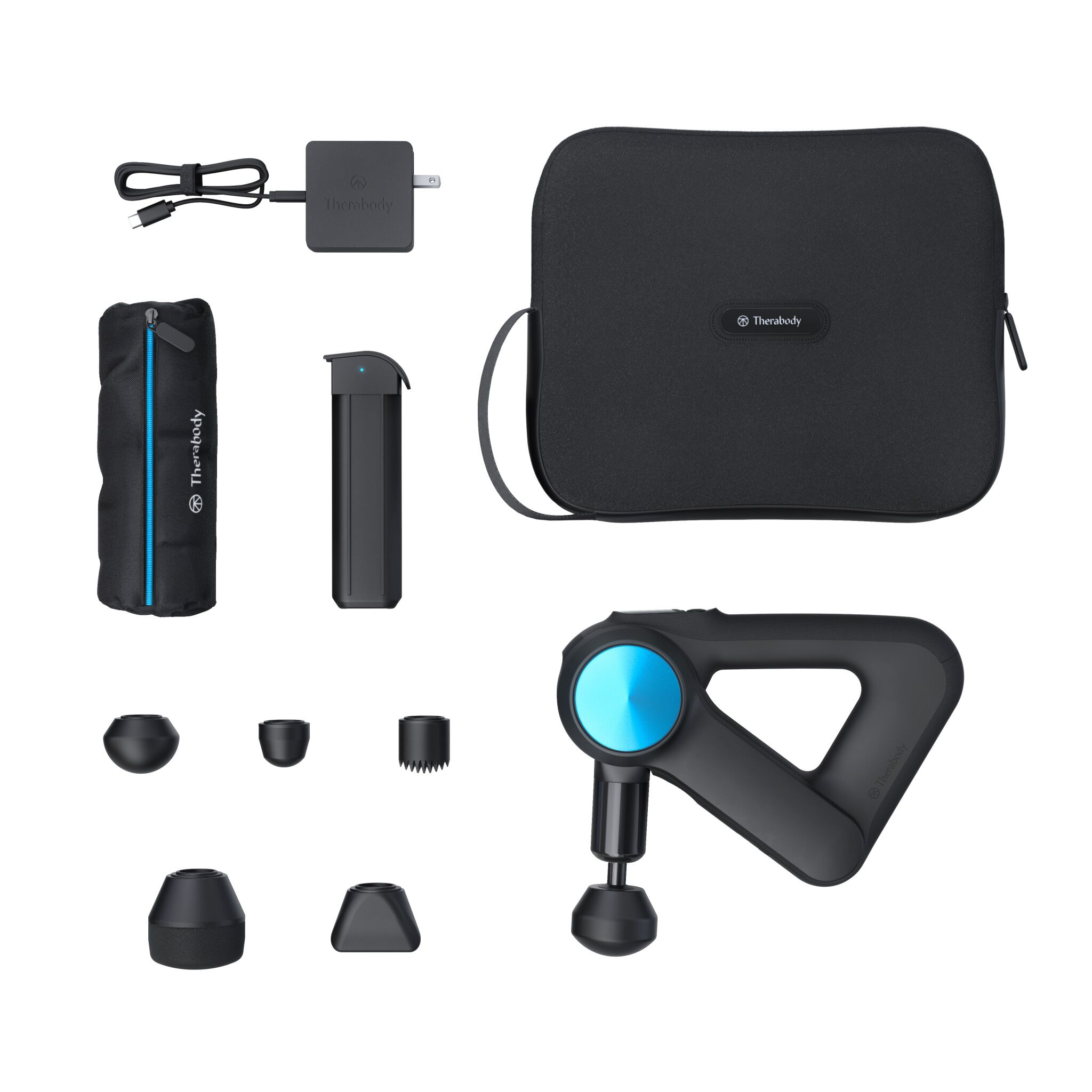 Theragun Pro Massagepistole Elektronische Muskelmassagepistole mit 6 Aufsätzen / Display / App Funktion (G4-PRO-PKG-EUUK) - Schwarz