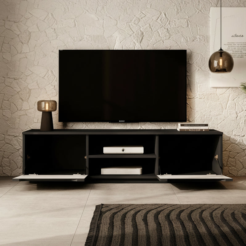 Fairmont - TV-Meubel - Mat zwart - 160 cm