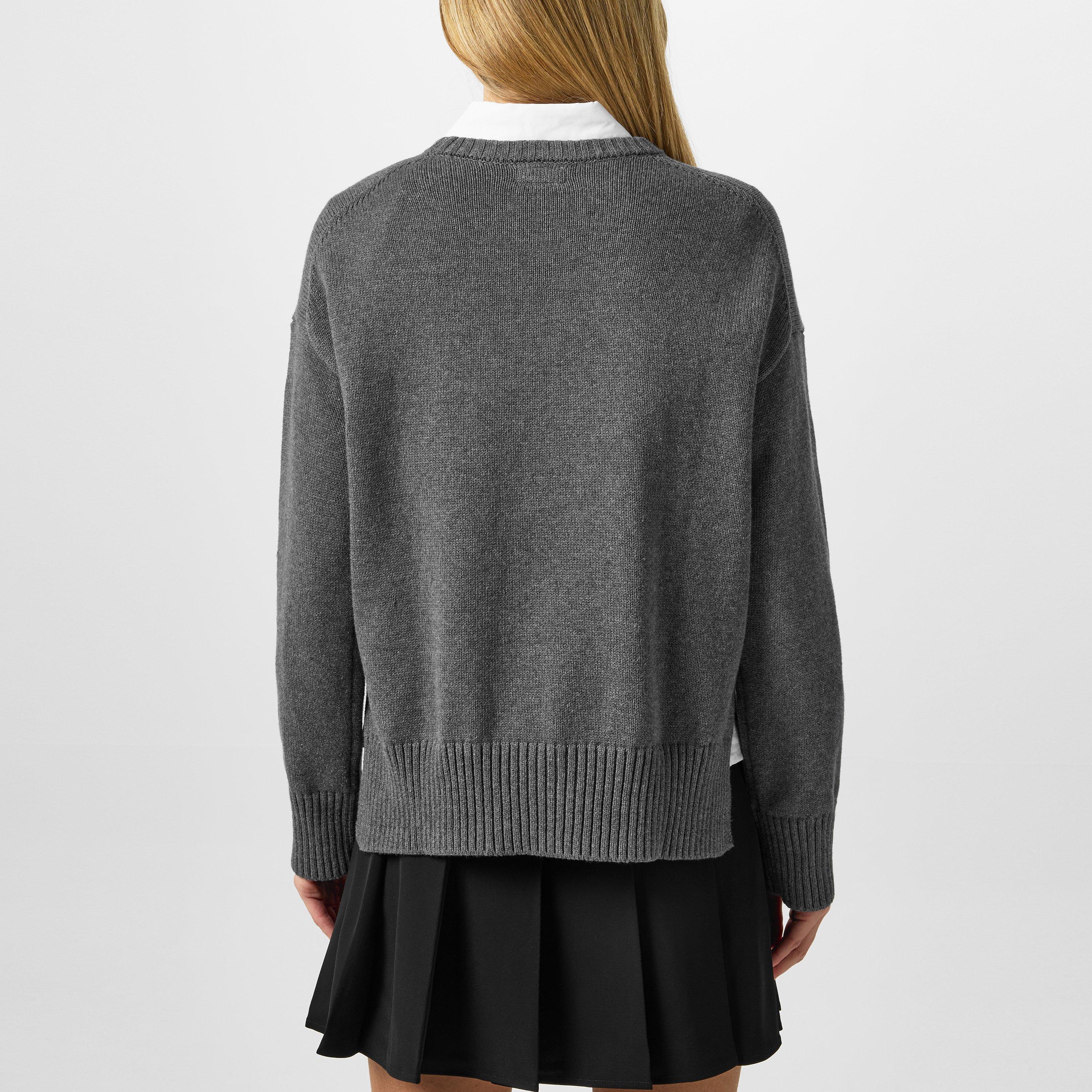 Guess Triangle Knit Crewneck Jumper