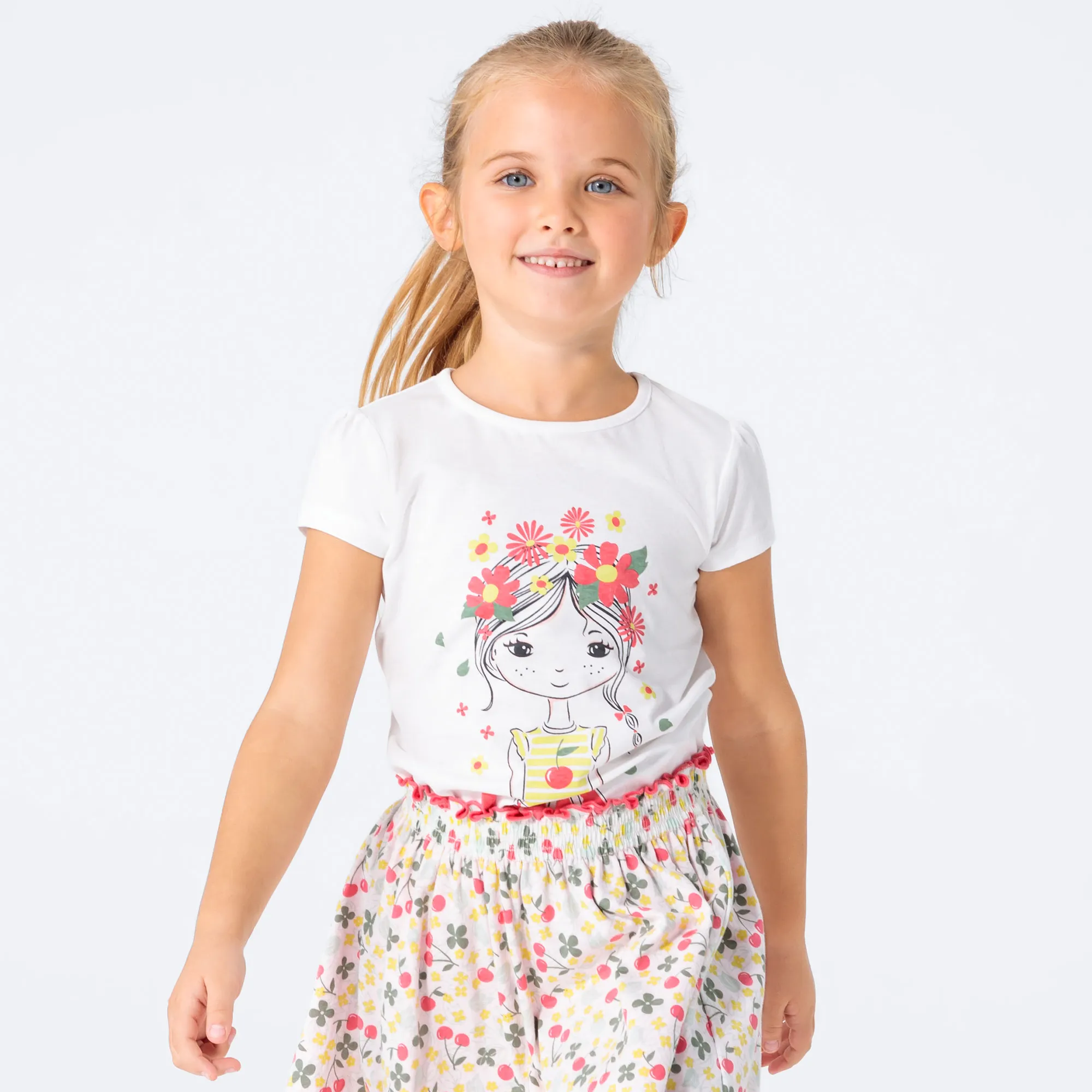 Mädchen-T-Shirt mit schönem Frontaufdruck