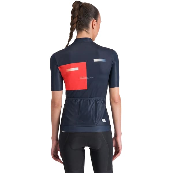 Maillot vélo SPORTFUL GRUPPETTO W JERSEY GALAXY BLUE POMPELMO