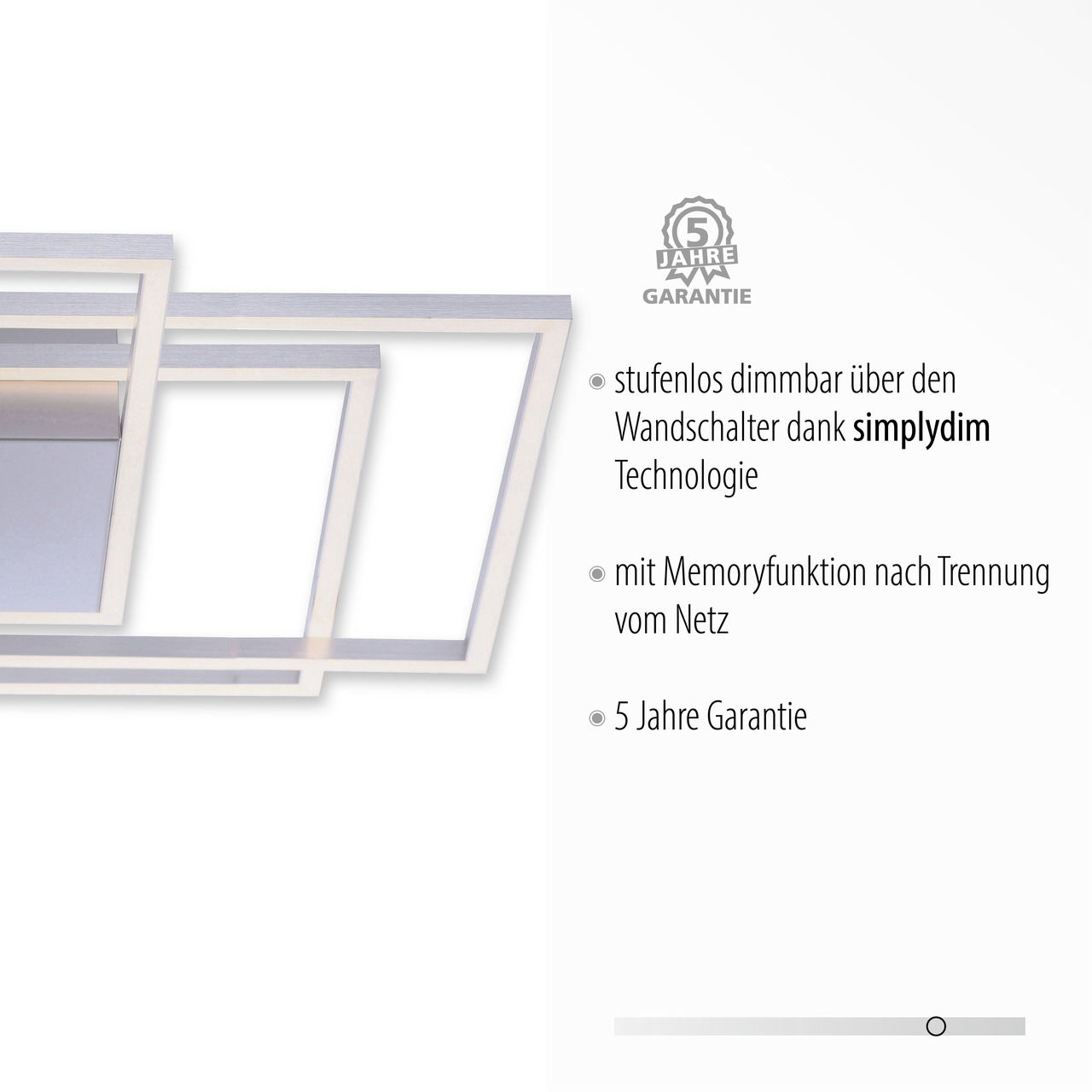 Just Light LED-Deckenleuchte  INIGO