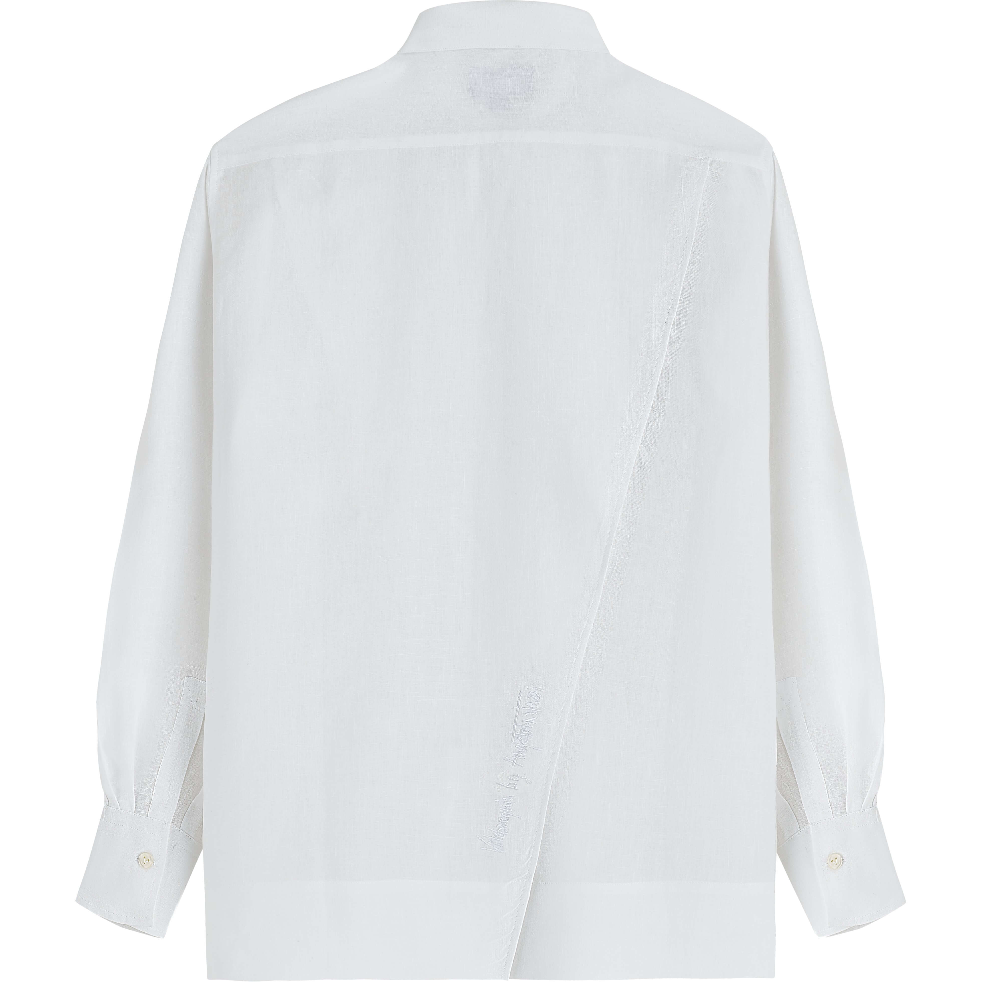 Chemise en lin blanc femme unie- Vilebrequin x Angelo Tarlazzi | Site Vilebrequin | LRAH3U00