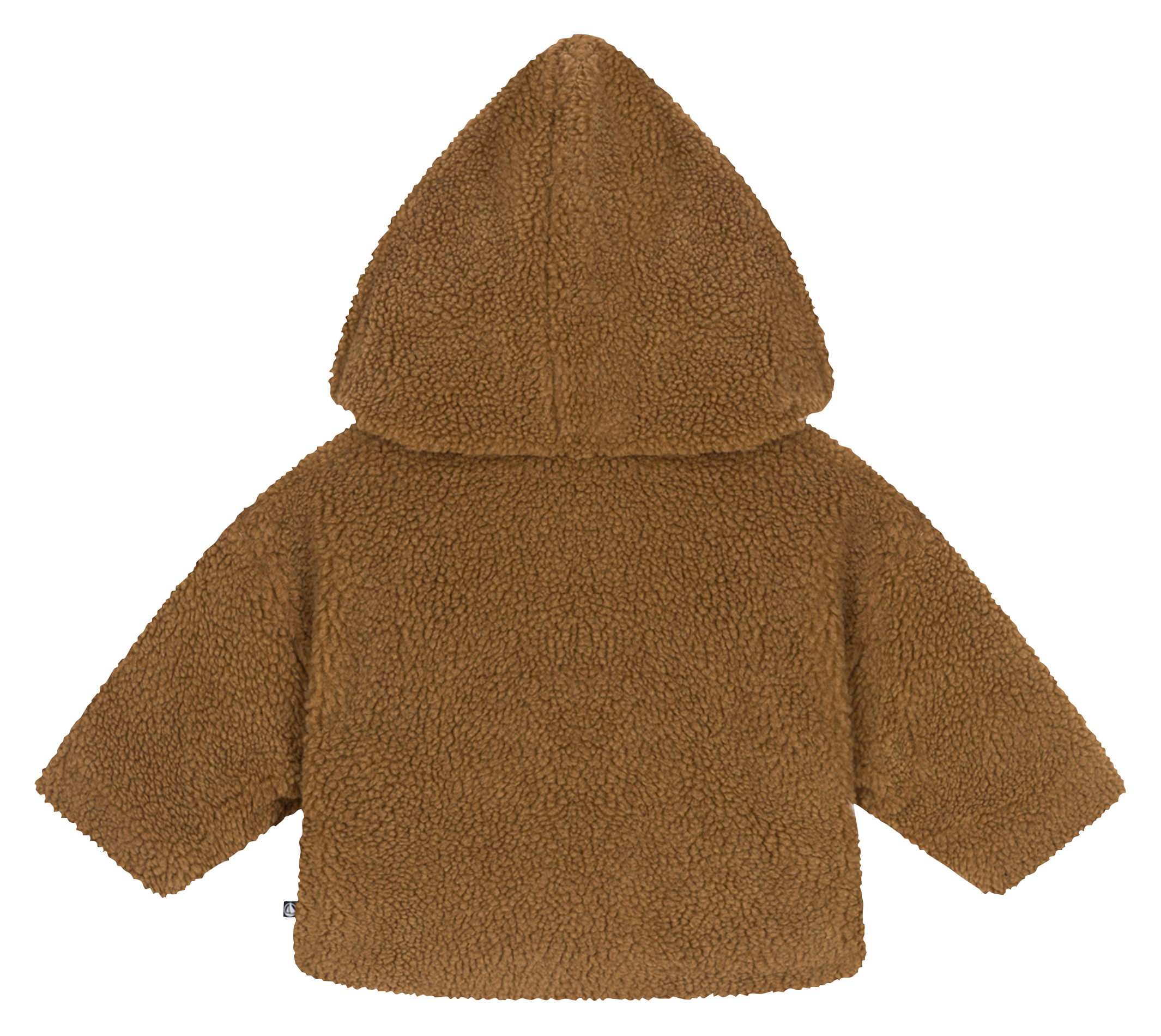 Veste droite à capuche | Marron