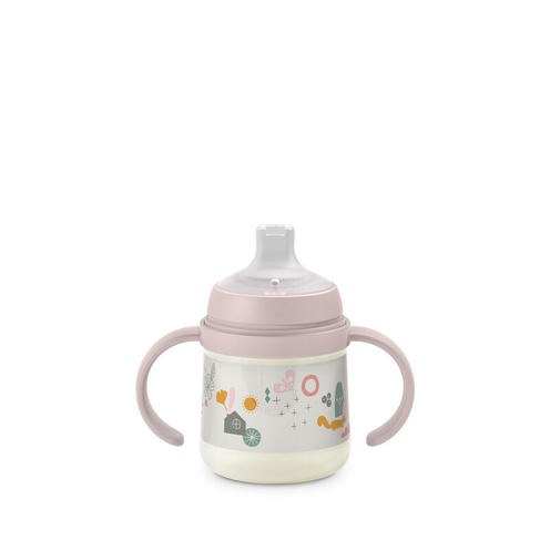Biberon à anses 150ml Walk in the Park - Rose - SUAVINEX