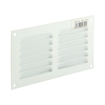 Renson Ventilatierooster Opbouw Aluminium Wit 200 x 100 mm