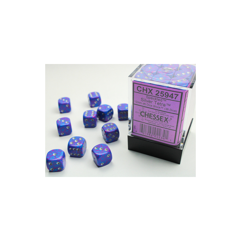 Set de 36 Dés Chessex : Speckled