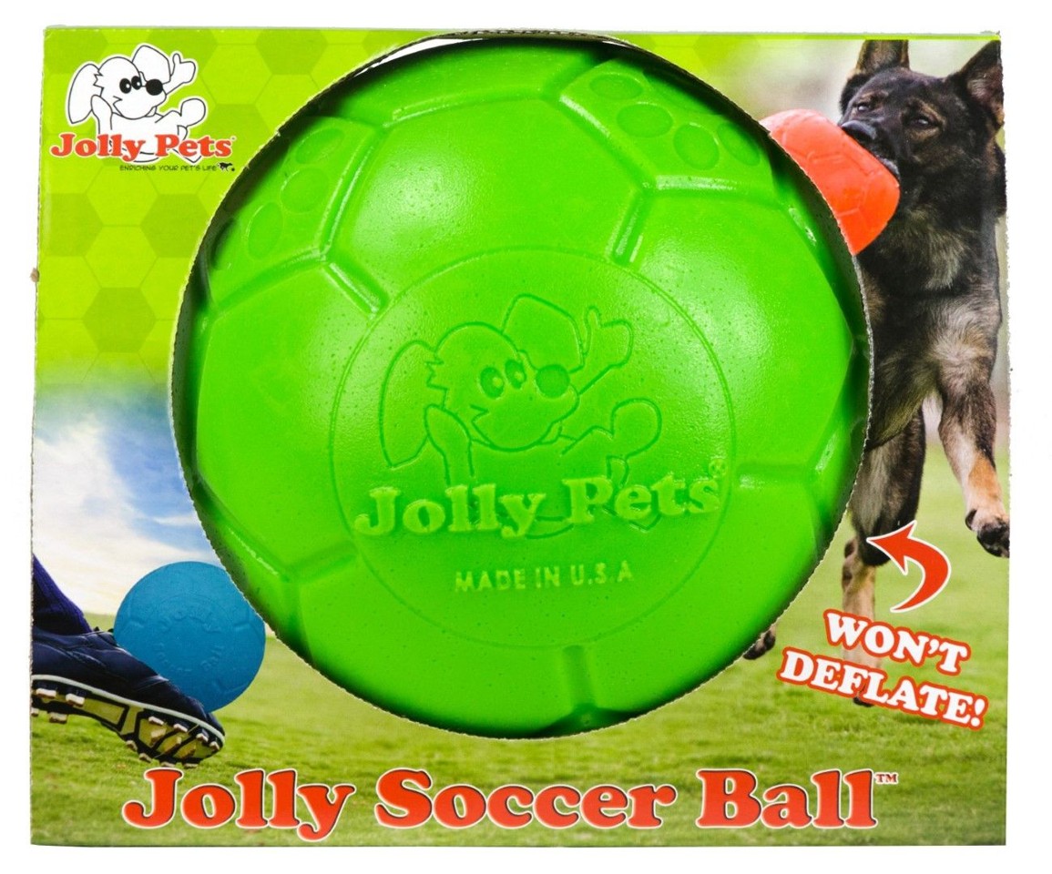 Jolly Pets - Soccer Ball 15cm Grøn med æble duft