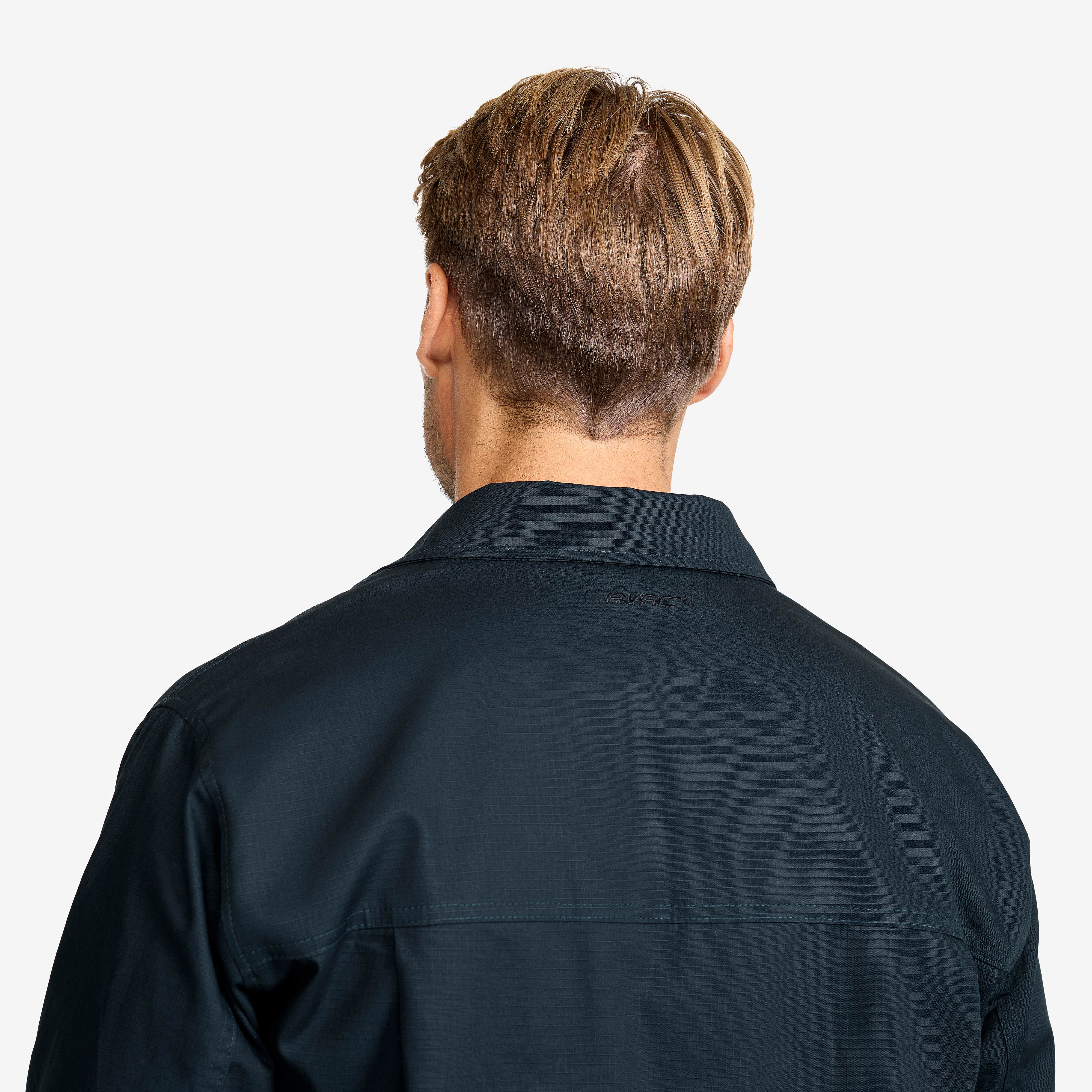 Outback Fleece Lined Overshirt Herre Blueberry