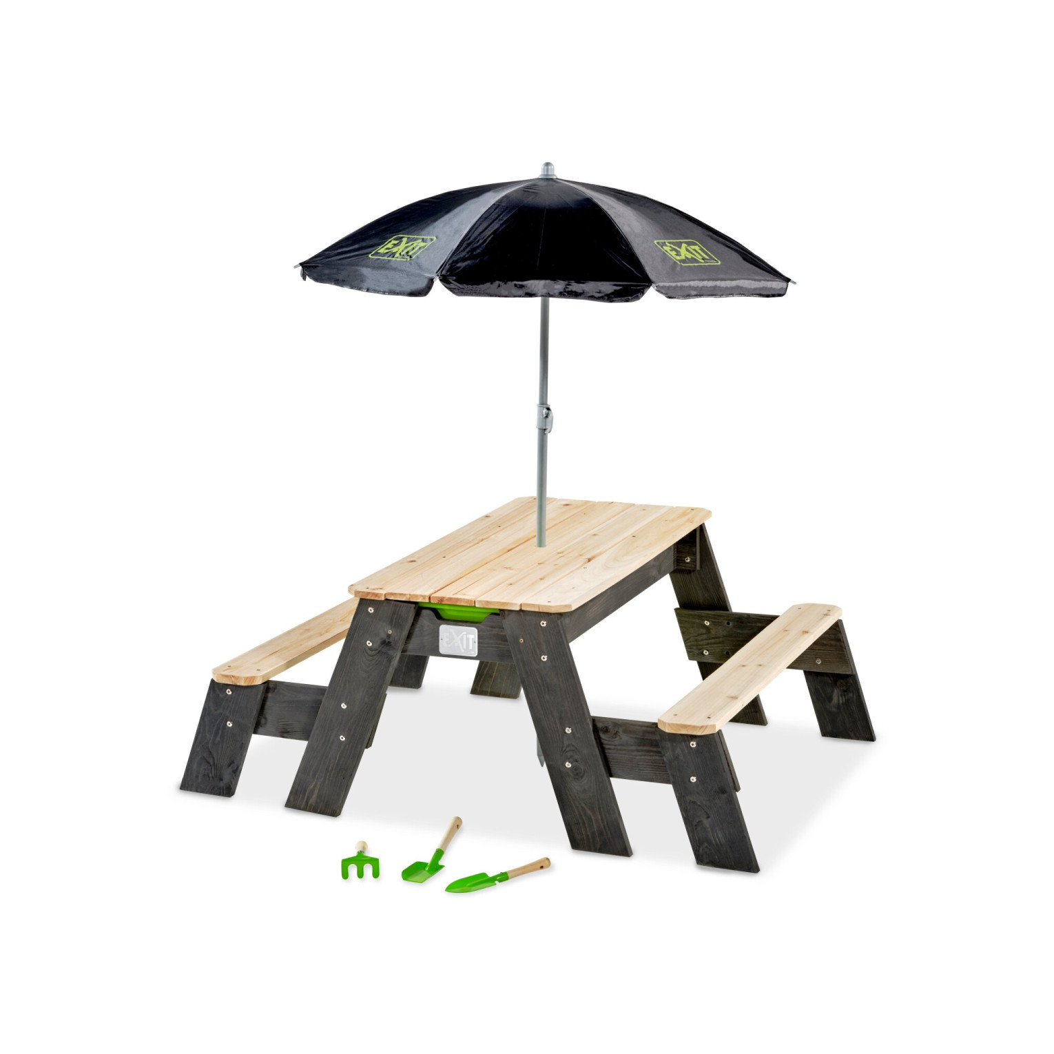 EXIT Aksent zand-, water- en picknicktafel (2 bankjes) met p