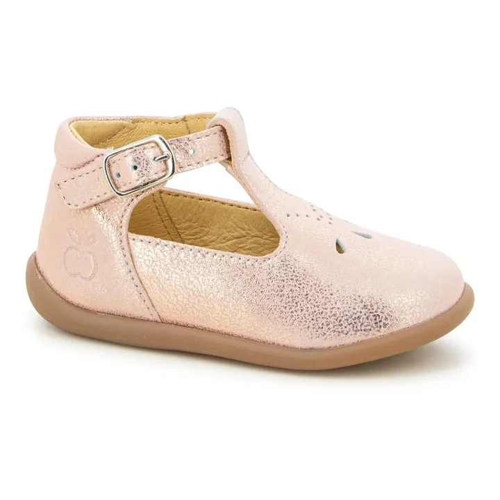 Pom d'Api Sandales Stand Up Salomé | Or rose