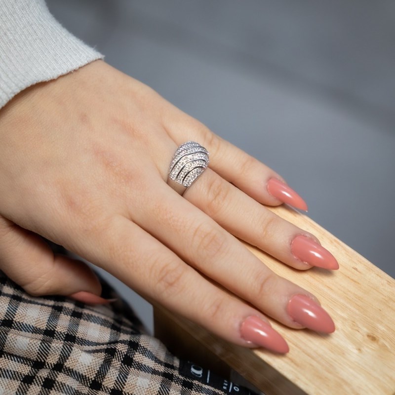 Sublime Bague Femme Ornée Zirconium ELAGA