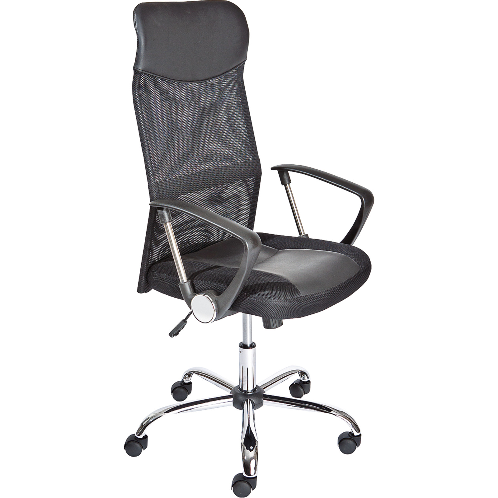 Bürostuhl London PU/Netzstoff schwarz