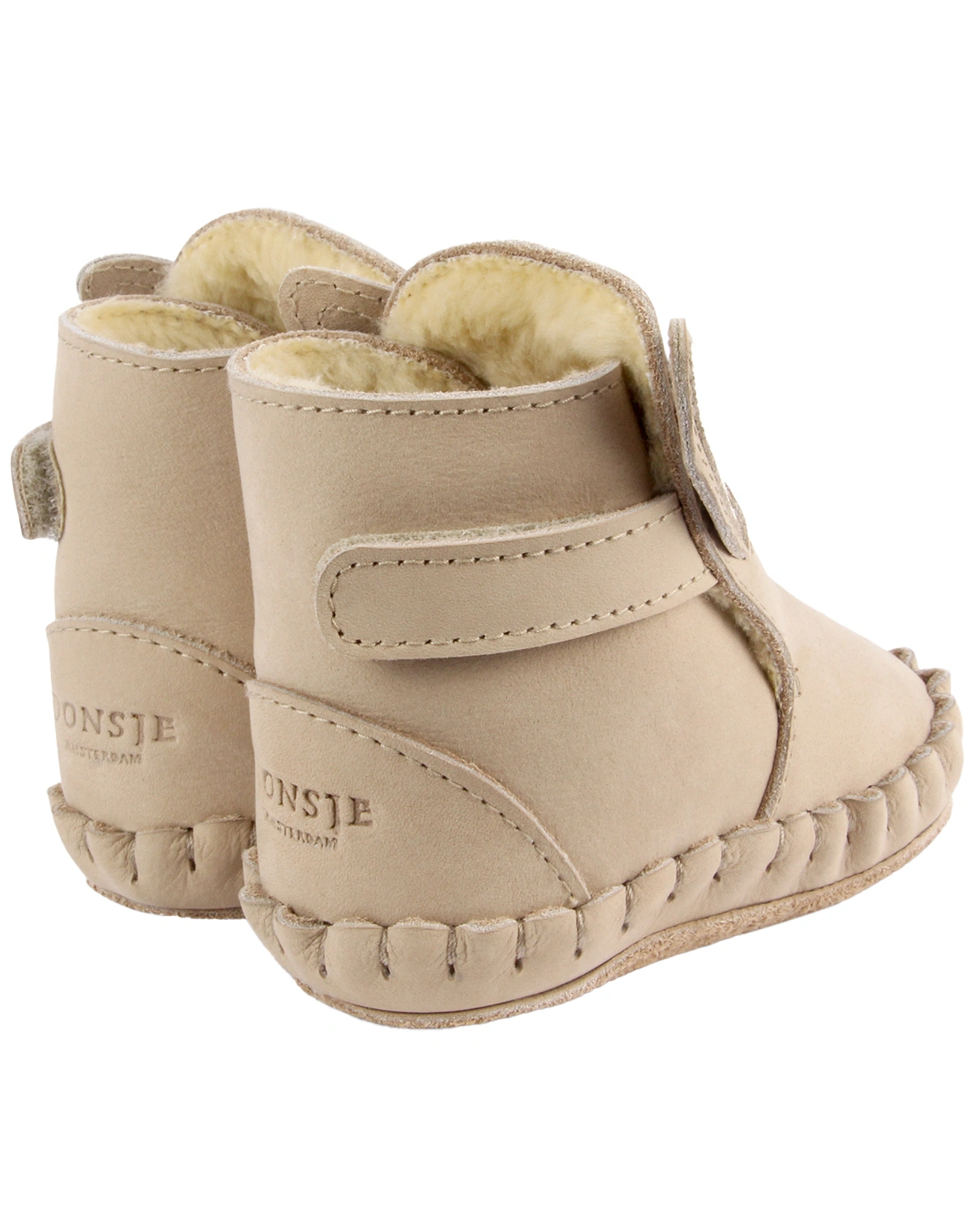 Krabbelschuhe KAPI CLASSIC - BUNNY gefüttert in taupe