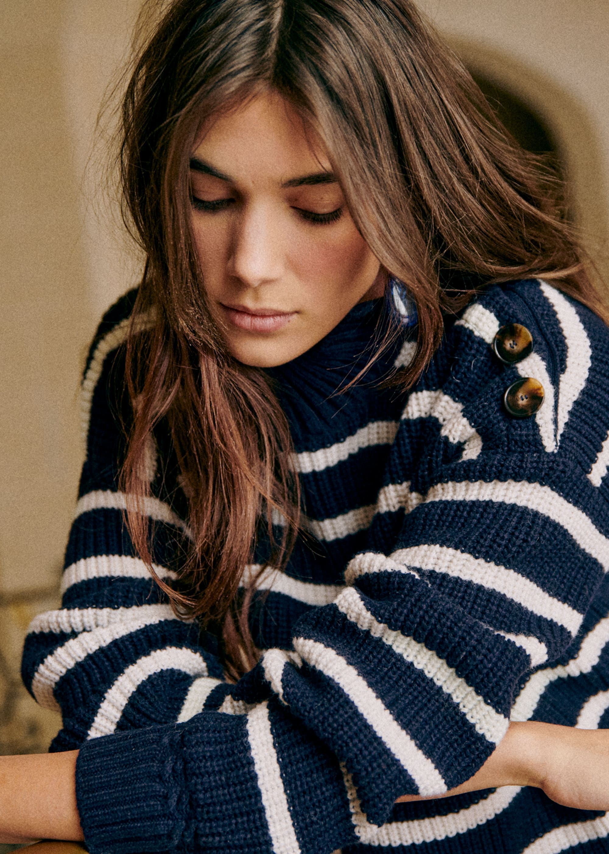 Pull Adrian - Marine / Ecru - E-SHOP/MAILLE 5905461