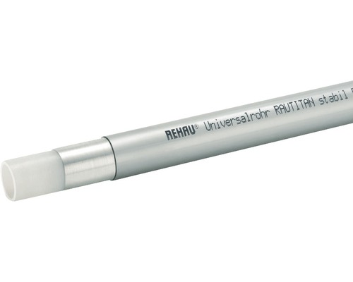 REHAU RAUTITAN stabiele aluminium composietbuis 20x2,9 mm lengte 5 m