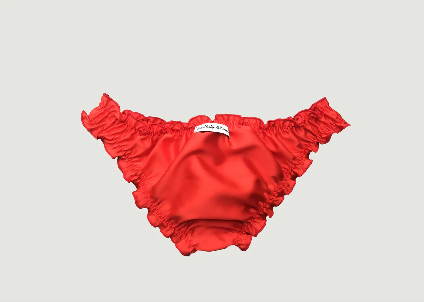 Culotte satin rouge La chatte de Françoise