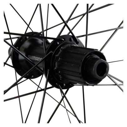 ROUE 29  VTT ARRIERE JANTE ALU KLIXX TUBELESS READY NOIRE FREIN DISQUE CENTERLOCK MOYEU SHIMANO MT400 BOOST TX12 148mm CASSETTE 9/10/11V (622x23) .