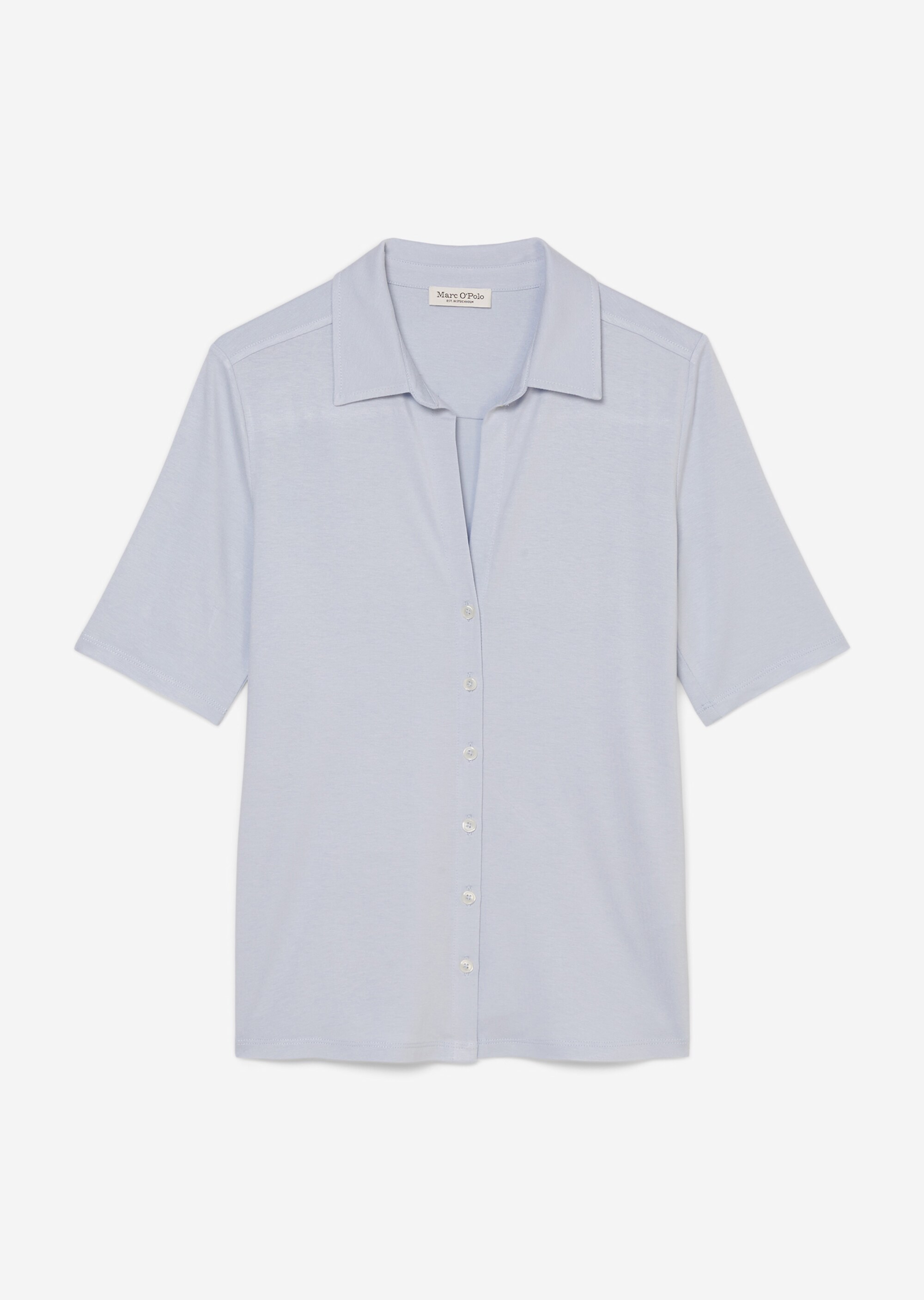 Kurzarm-Jerseybluse aus LENZING™ ECOVERO™