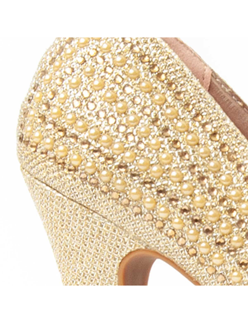 Ladies Gold Heeled Shoes