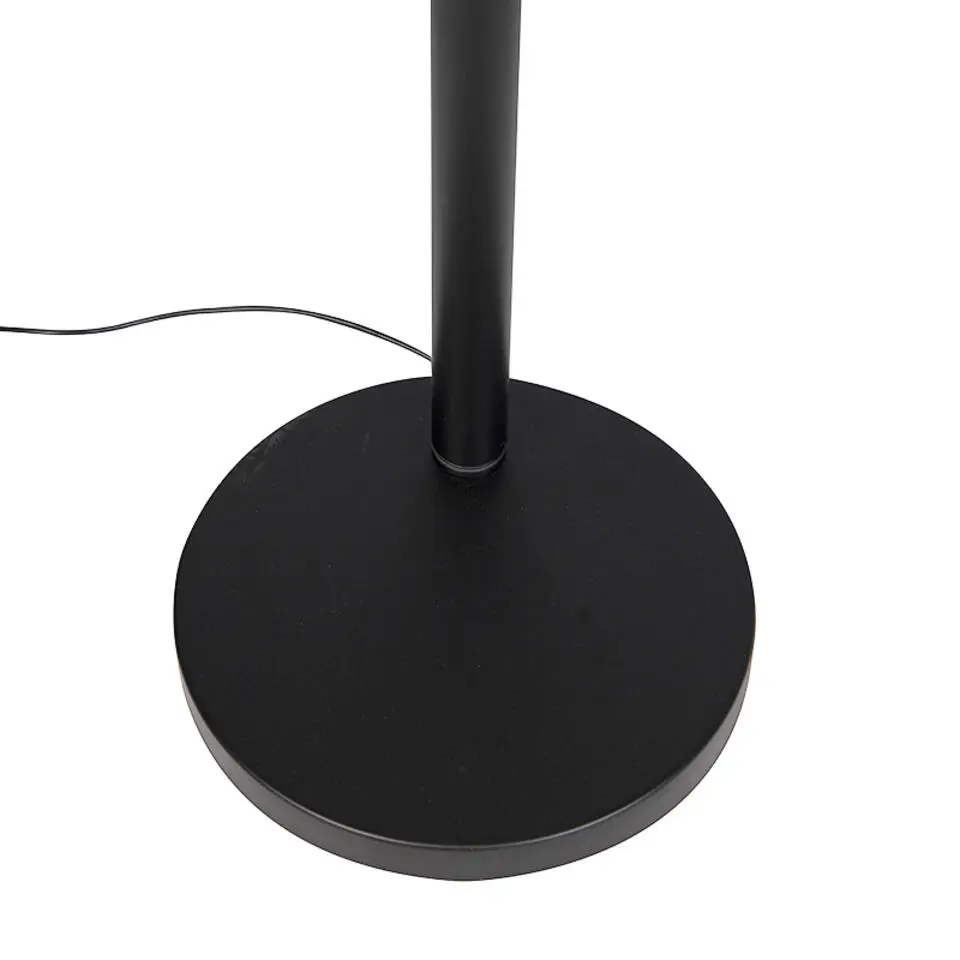 Qazqa vloerlampen sixties fl zwart e14