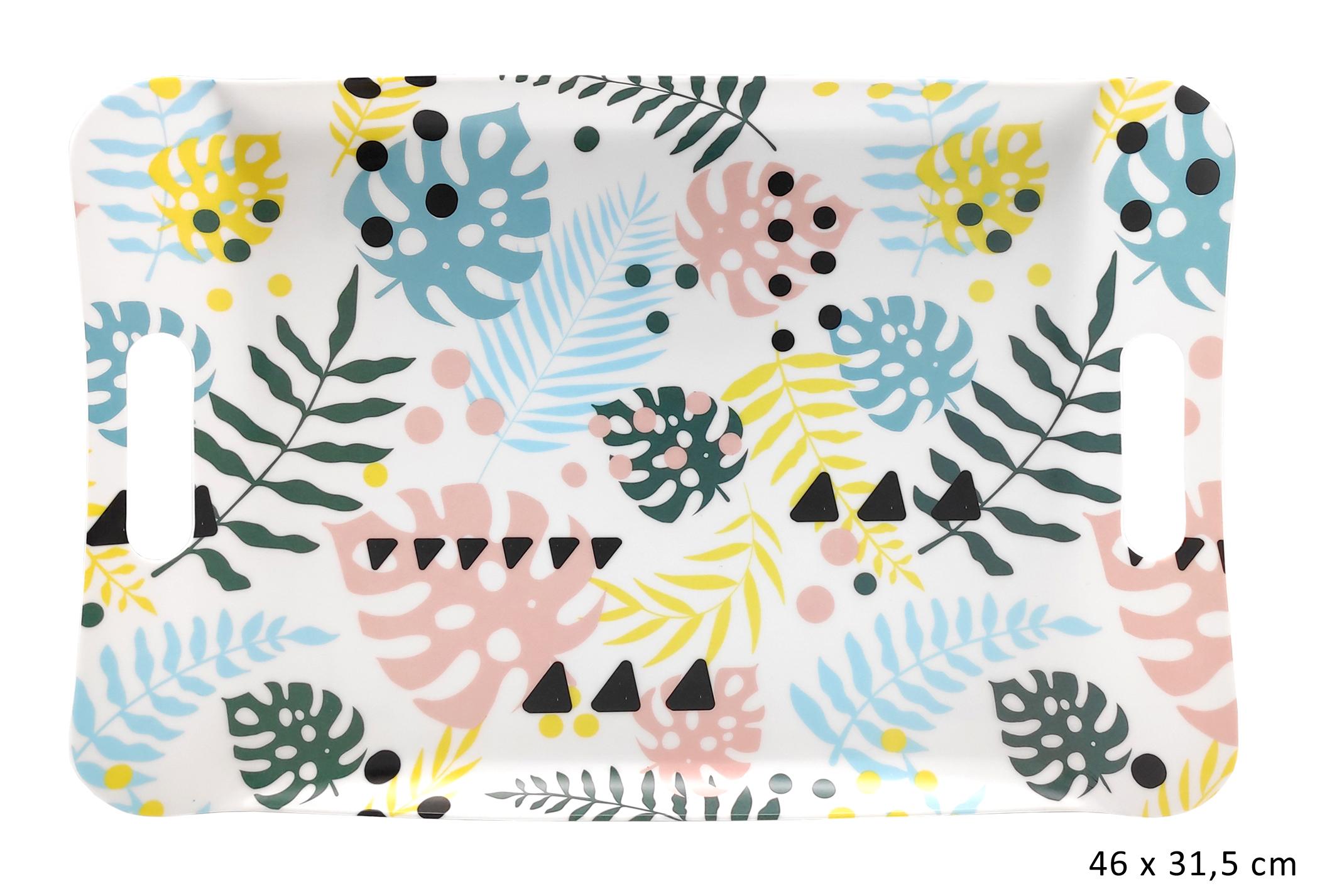 PLATEAU MELAMINE PASTEL 46X31.5CM