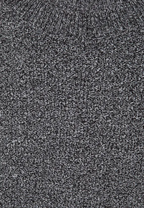 Mouliné Strickpullover - anthracite grey melange