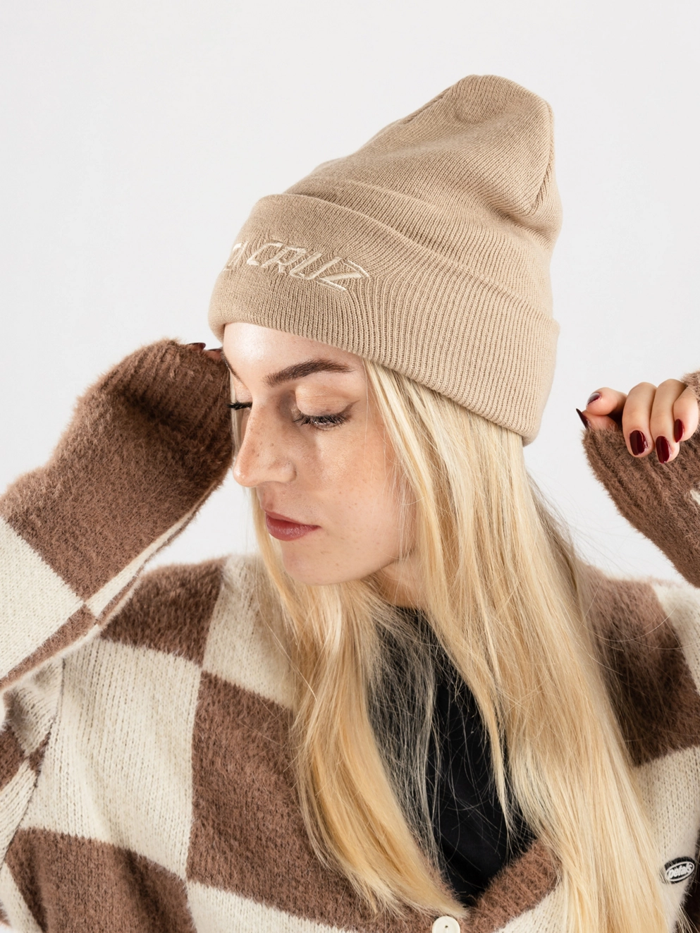 Santa Cruz Tonal Stripe Beanie oat