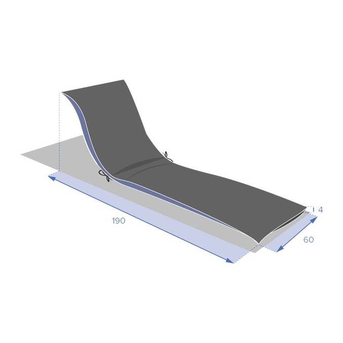 Coussin pour transat SOLFIA Acajou