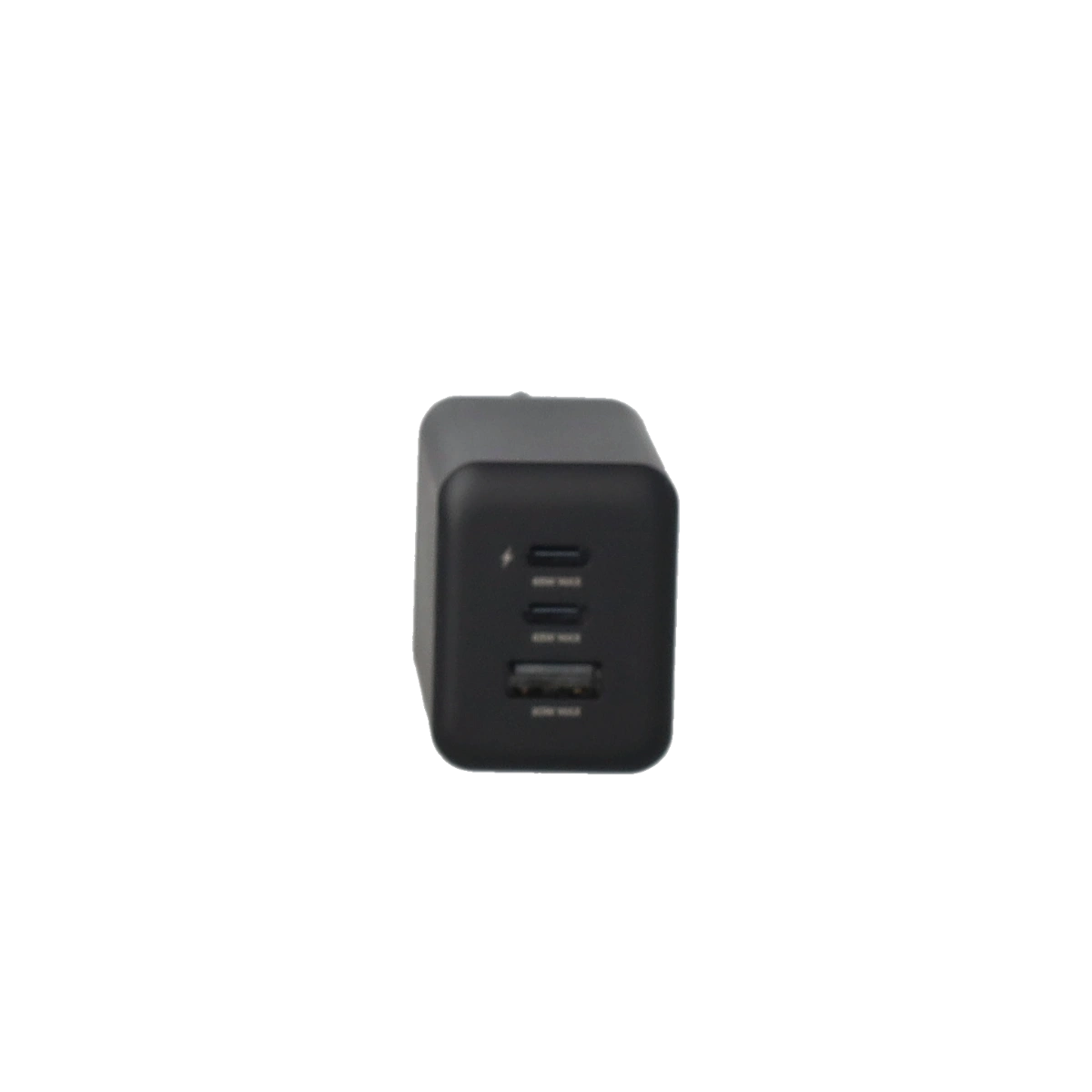 (65W) Dual USB C / 1x USB A GaN Ladegerät Netzteil Fast Charger Qualcomm Quick Charge 3.0 Recycled (ACCHAR-404-WW1) - Schwarz