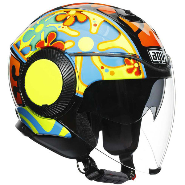 AGV - Casque Orbyt Valencia 2003 Bleu / Jaune / Orange
