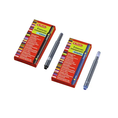 Herlitz Universal Tintenpatronen schwarz 2 x 5 Stück